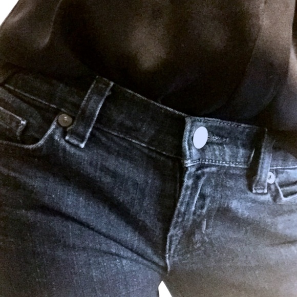 J Brand Dark Blue Indigo Wash Low Rise Straight Leg Boot Cut Denim Jeans - 26 - Picture 12 of 16